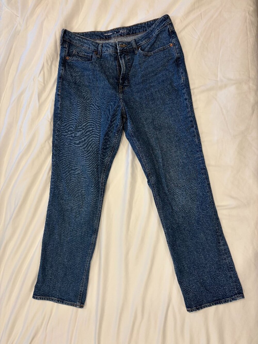 Old Navy Straight Leg Medium Wash Jeans Size 12
